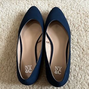 NY&C navy blue flats